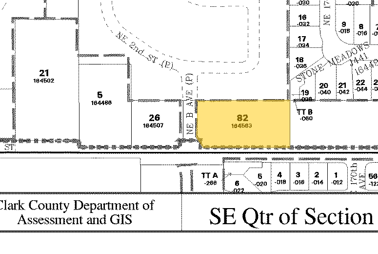 16904 SE 1st St, Vancouver, WA for lease - Plat Map - Image 3 of 4