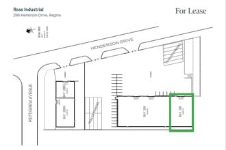 296 Henderson Dr, Regina, SK for lease Floor Plan- Image 2 of 4