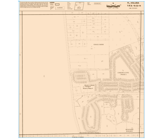 0 Tomoka Farms, Port Orange, FL à louer - Plan cadastral - Image 2 de 2