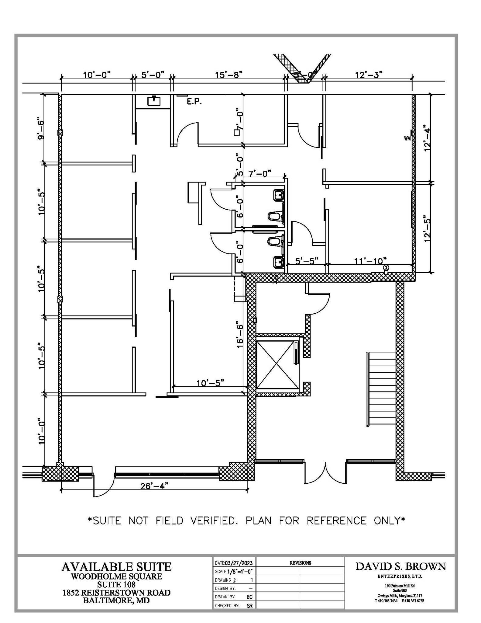 1852-1866 Reisterstown Rd, Pikesville, MD à louer Plan d’étage- Image 1 de 1