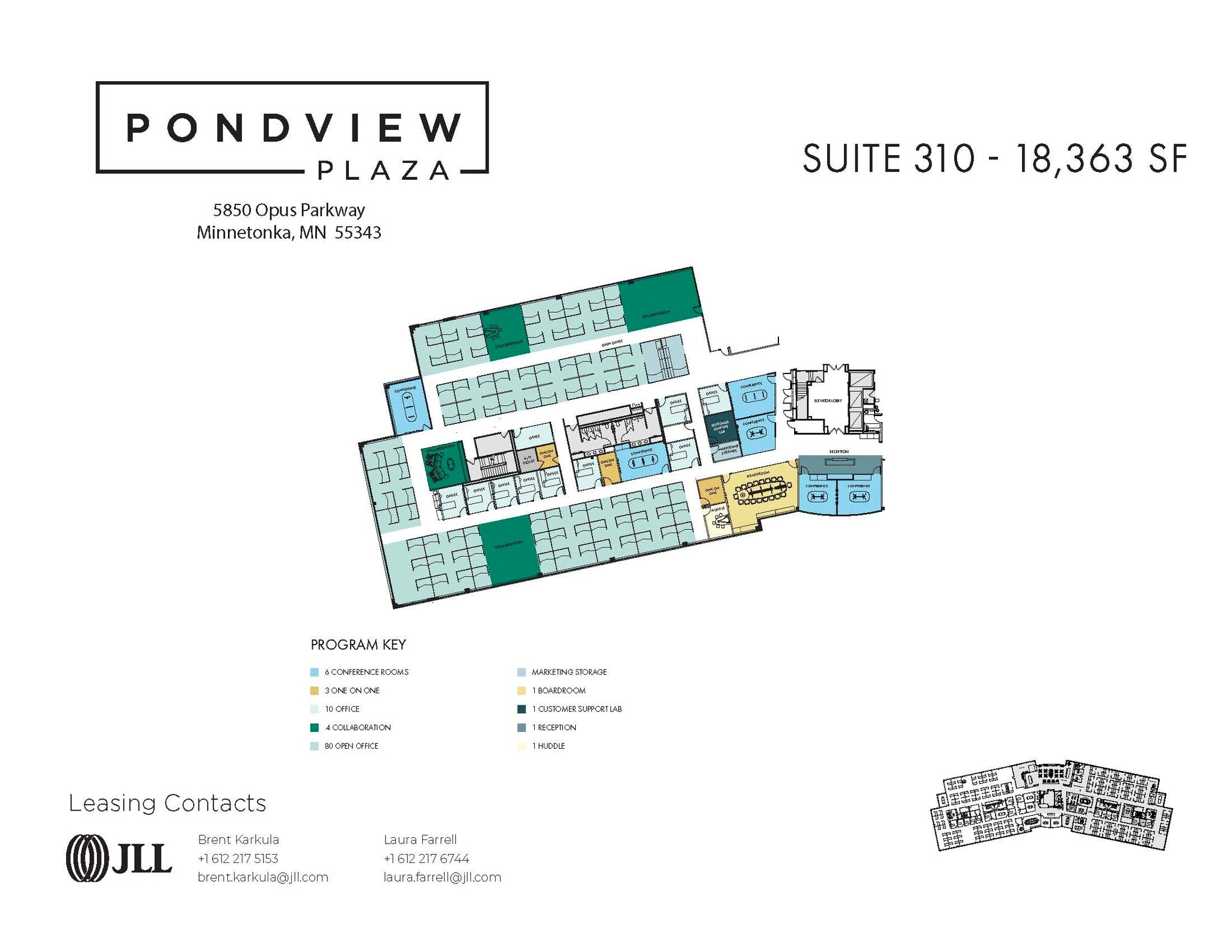 5850 Opus Pky, Minnetonka, MN à louer Plan d’étage- Image 1 de 2