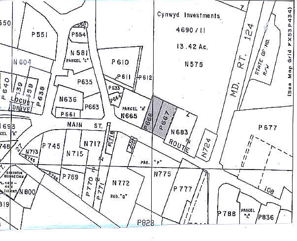 9859-9867 Main St, Damascus, MD à vendre - Plan cadastral - Image 2 de 13