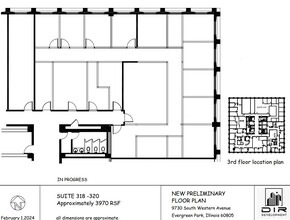 9730 S Western Ave, Evergreen Park, IL for lease Floor Plan- Image 1 of 5