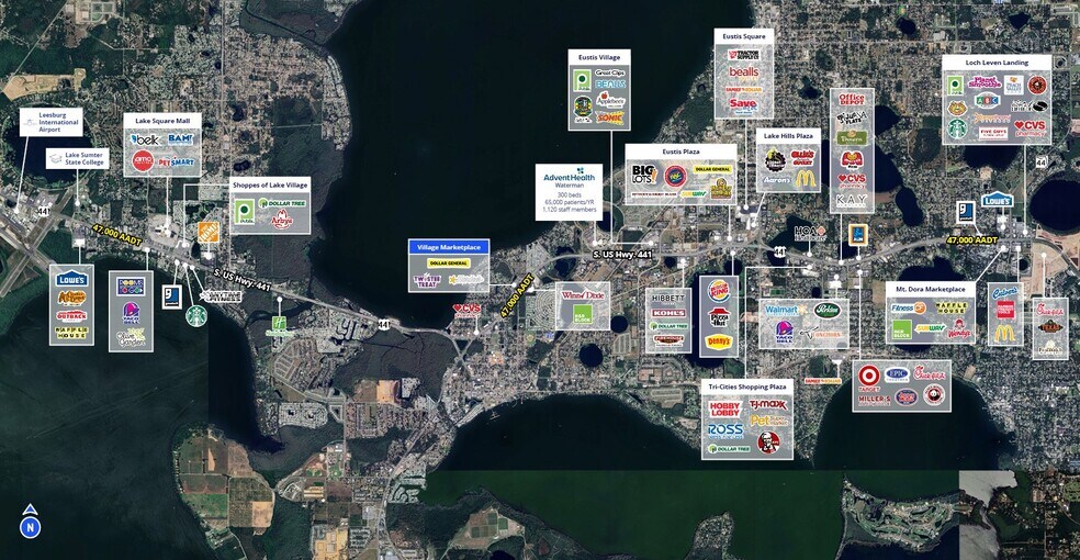 365 E Burleigh Blvd, Tavares, FL à louer - Aérien - Image 2 de 5