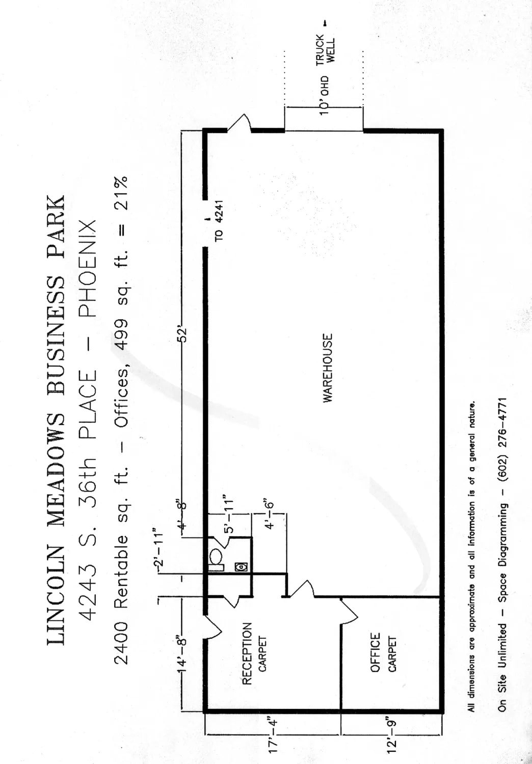 4208-4248 S 36th Pl, Phoenix, AZ for lease Floor Plan- Image 1 of 1