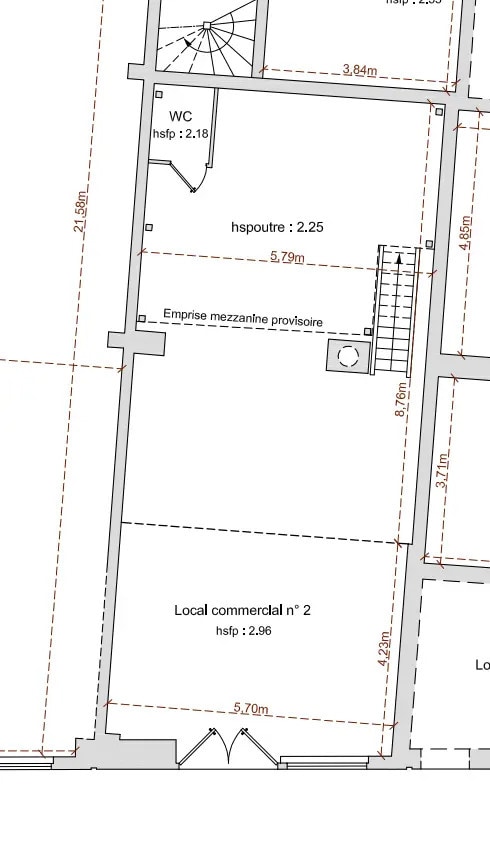 Retail in Puteaux for lease Floor Plan- Image 1 of 3