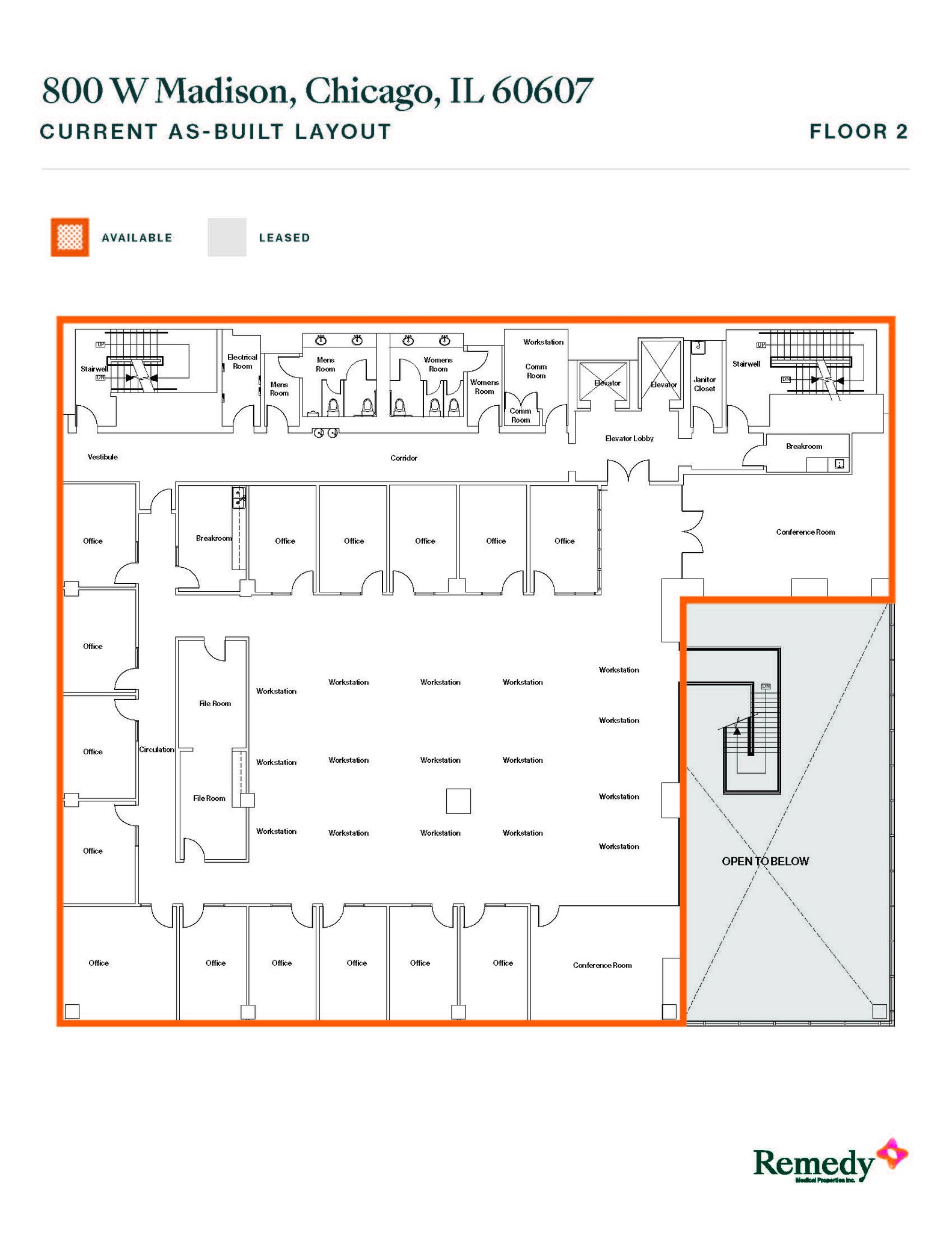 800-810 W Madison St, Chicago, IL for lease Floor Plan- Image 1 of 3