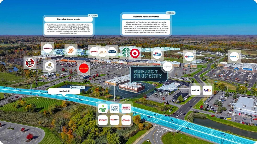 3881 NY-31, Liverpool, NY à vendre - Aérien - Image 2 de 2