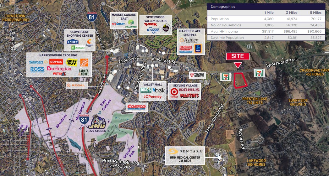 Spotswood Trail & Stone Spring Road, Harrisonburg, VA à louer Photo du bâtiment- Image 1 de 2