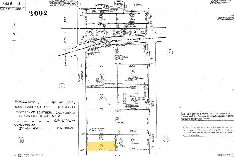 18020 S Broadway, Gardena, CA à vendre - Plan cadastral - Image 2 de 27