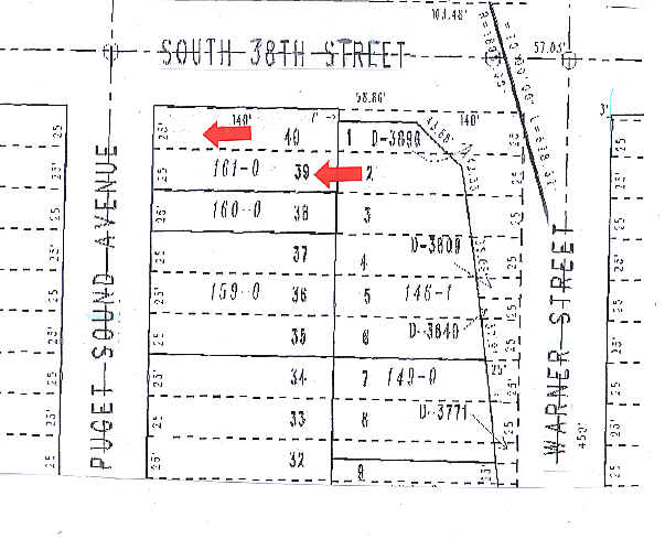 3801 S Puget Sound Ave, Tacoma, WA for lease - Plat Map - Image 2 of 3
