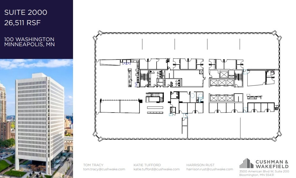 100 Washington Ave S, Minneapolis, MN à louer Plan d’étage- Image 1 de 1
