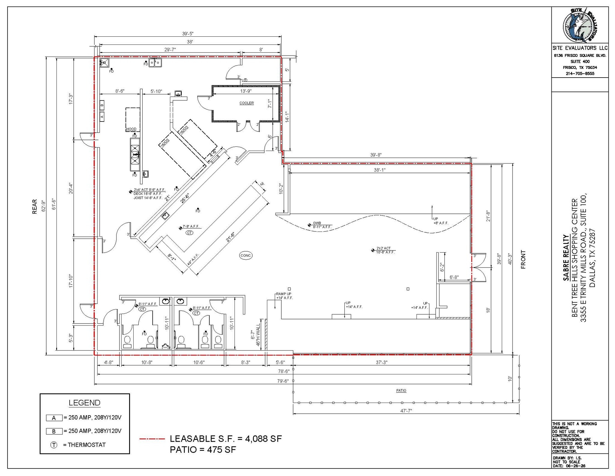 3315-3427 E Trinity Mills Rd, Dallas, TX à louer Plan d’étage- Image 1 de 1