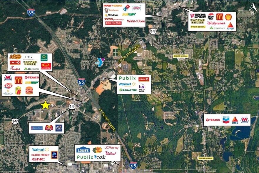 1401 Fairview Ave, Prattville, AL à vendre - Photo du bâtiment - Image 2 de 2