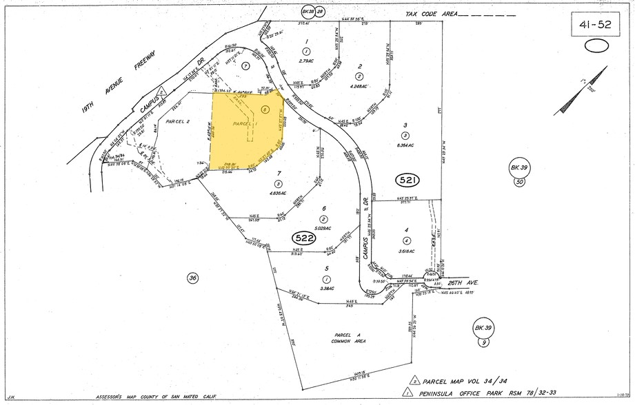 2955 Campus Dr, San Mateo, CA à vendre - Plan cadastral - Image 1 de 1