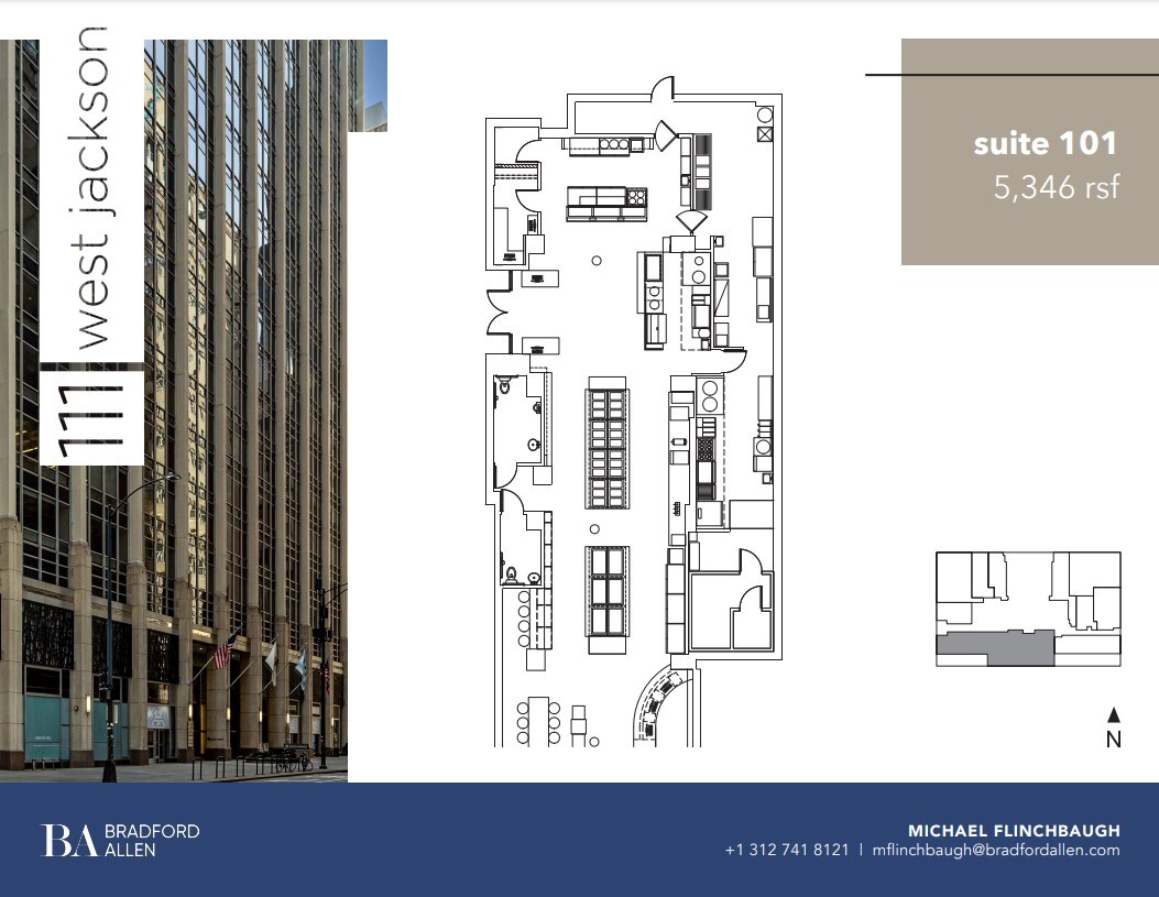 111 W Jackson Blvd, Chicago, IL à louer Plan d  tage- Image 1 de 10