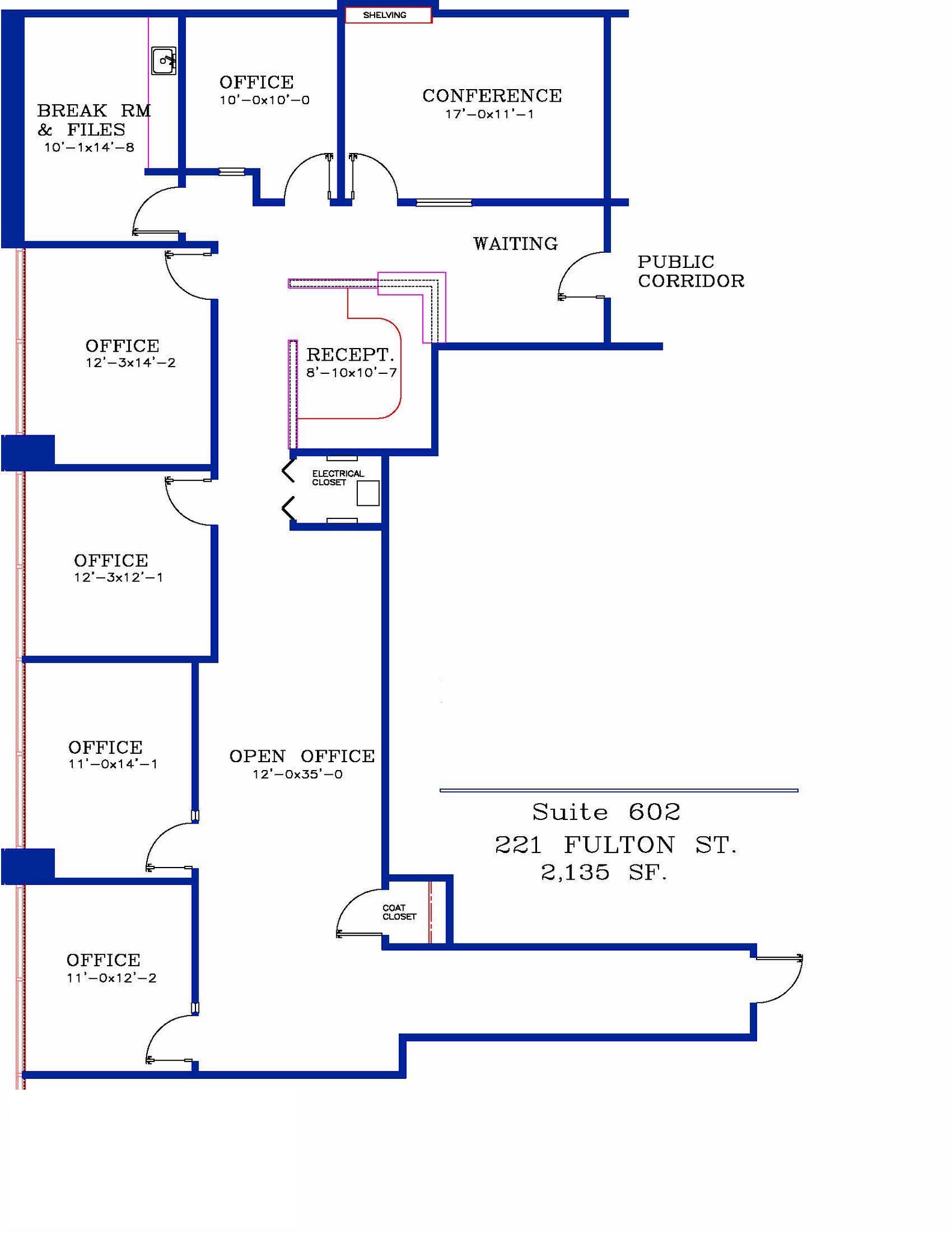 211 Fulton St, Peoria, IL for lease Floor Plan- Image 1 of 2