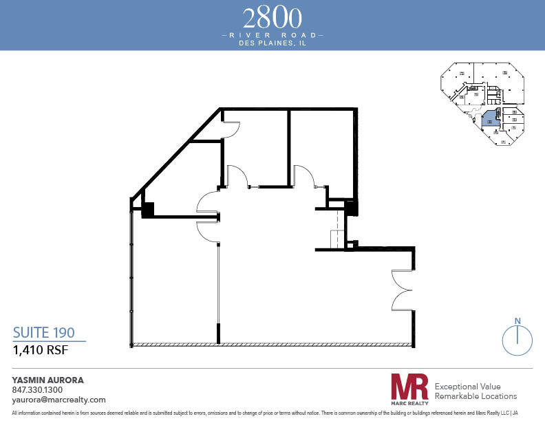 2800 S River Rd, Des Plaines, IL for lease Floor Plan- Image 1 of 8