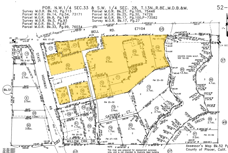 2805 Bell Rd, Auburn, CA à louer - Plan cadastral - Image 2 de 8