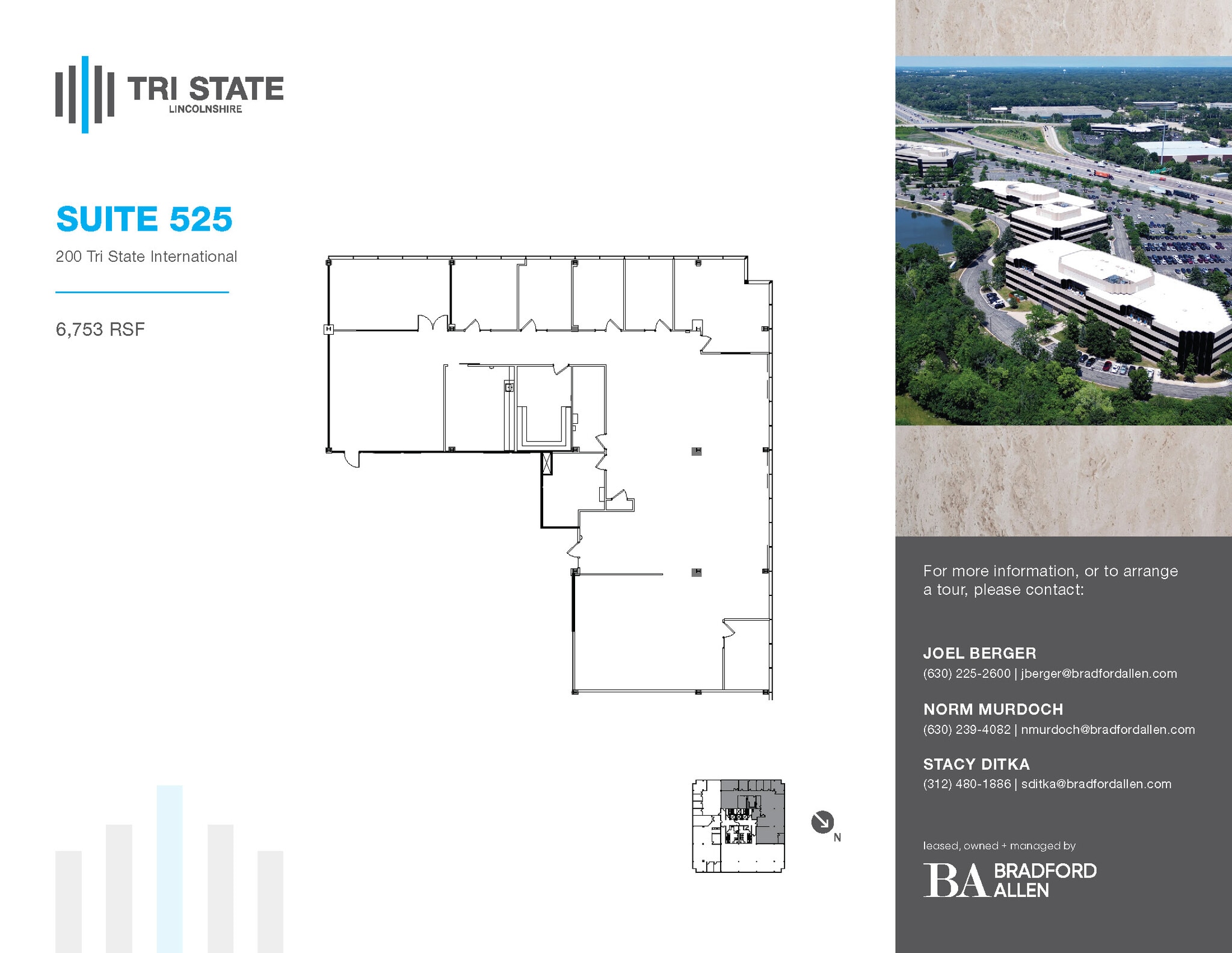 300 Tri State International, Lincolnshire, IL for lease Floor Plan- Image 1 of 1