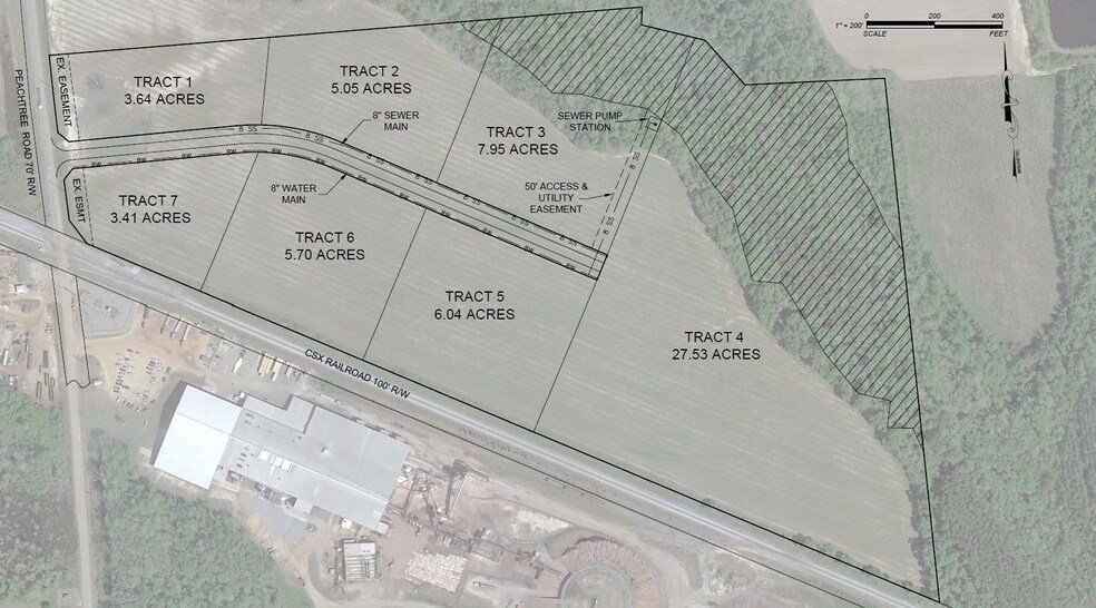 Peachtree Rd, Fitzgerald, GA à vendre - Plan de site - Image 1 de 3