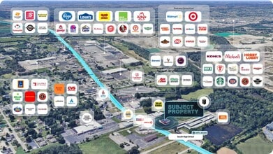 3201 S High St, Columbus, OH - AERIAL map view