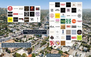 937 Hilldale Ave, West Hollywood, CA - Aerial map view - Image1