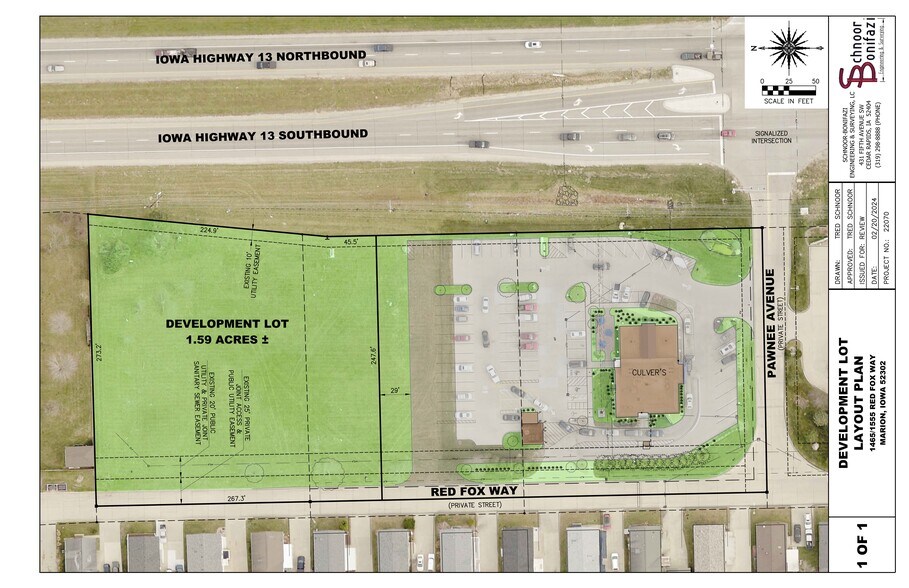 1555 Red Fox Way, Marion, IA à vendre - Plan de site - Image 2 de 2