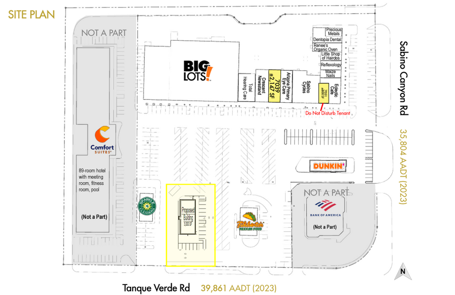 7015-7053 E Tanque Verde Rd, Tucson, AZ for lease - Site Plan - Image 2 of 12