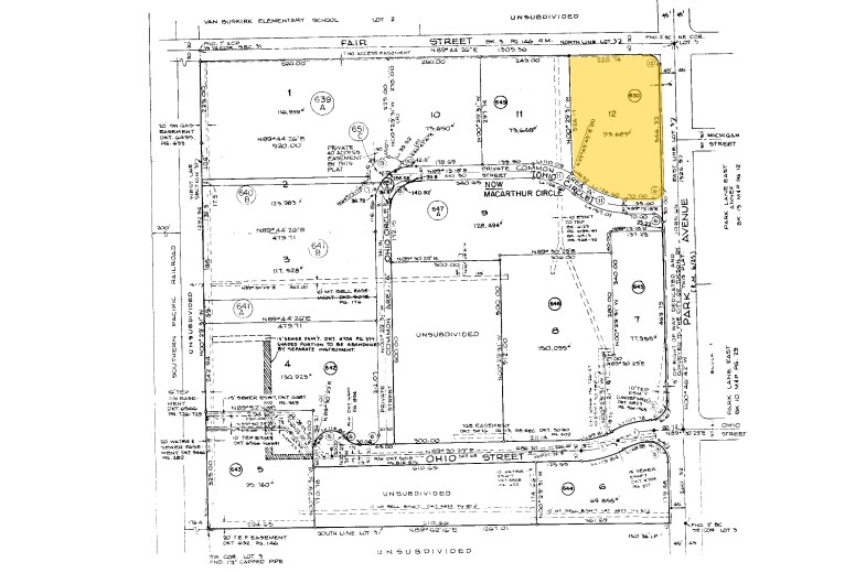 4550 S Park Ave, Tucson, AZ à vendre - Plan cadastral - Image 2 de 4