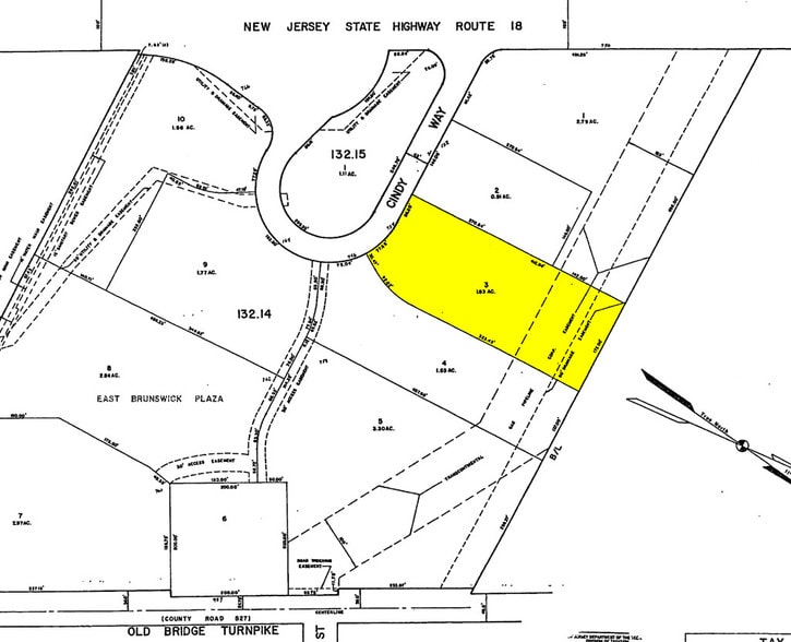 754 Rt 18, East Brunswick, NJ for lease - Plat Map - Image 3 of 3