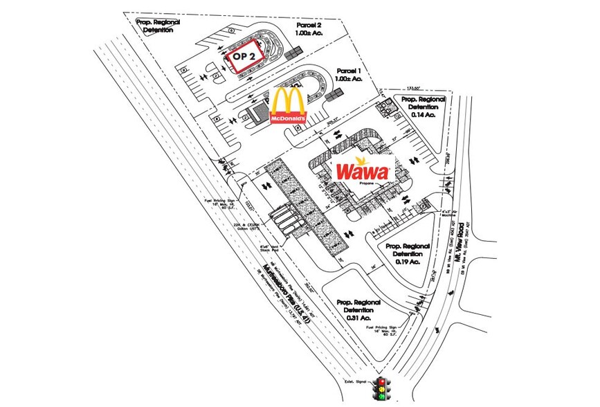 Murfreesboro Pike & Mt. View rd, Antioch, TN à louer - Plan de site - Image 1 de 2