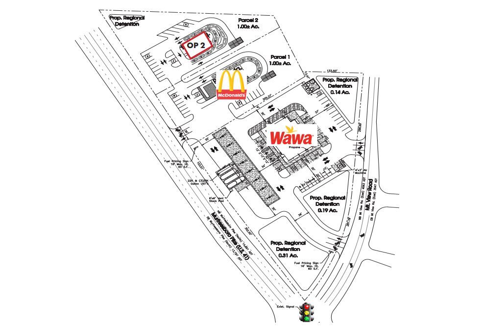 Murfreesboro Pike & Mt. View rd, Antioch, TN à louer Plan de site- Image 1 de 3