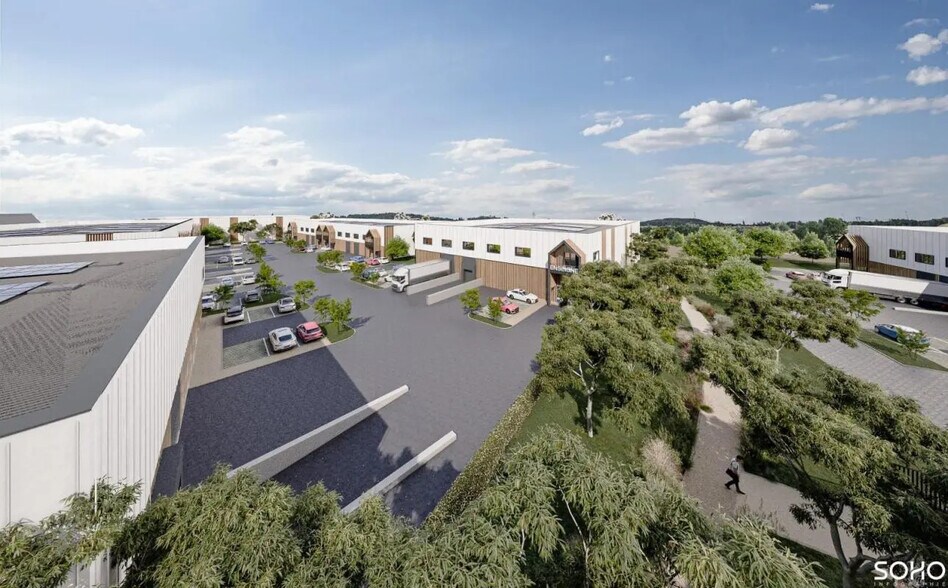 Local d'activités dans Ézanville à vendre - Aérien - Image 2 de 5