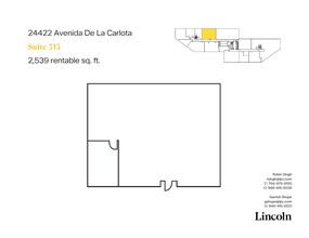 24422 Avenida De La Carlota, Laguna Hills, CA for lease Floor Plan- Image 1 of 5