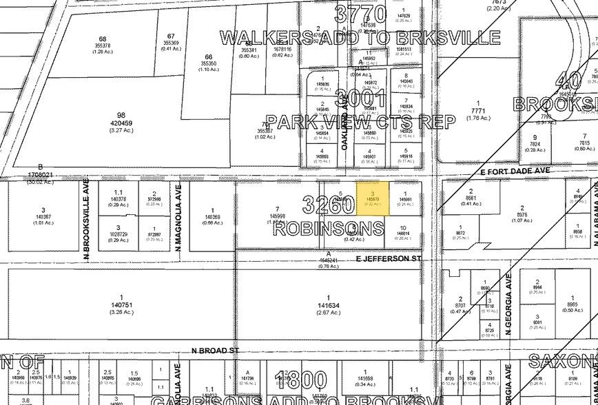 290 E Fort Dade Ave, Brooksville, FL à vendre - Plan cadastral - Image 1 de 1