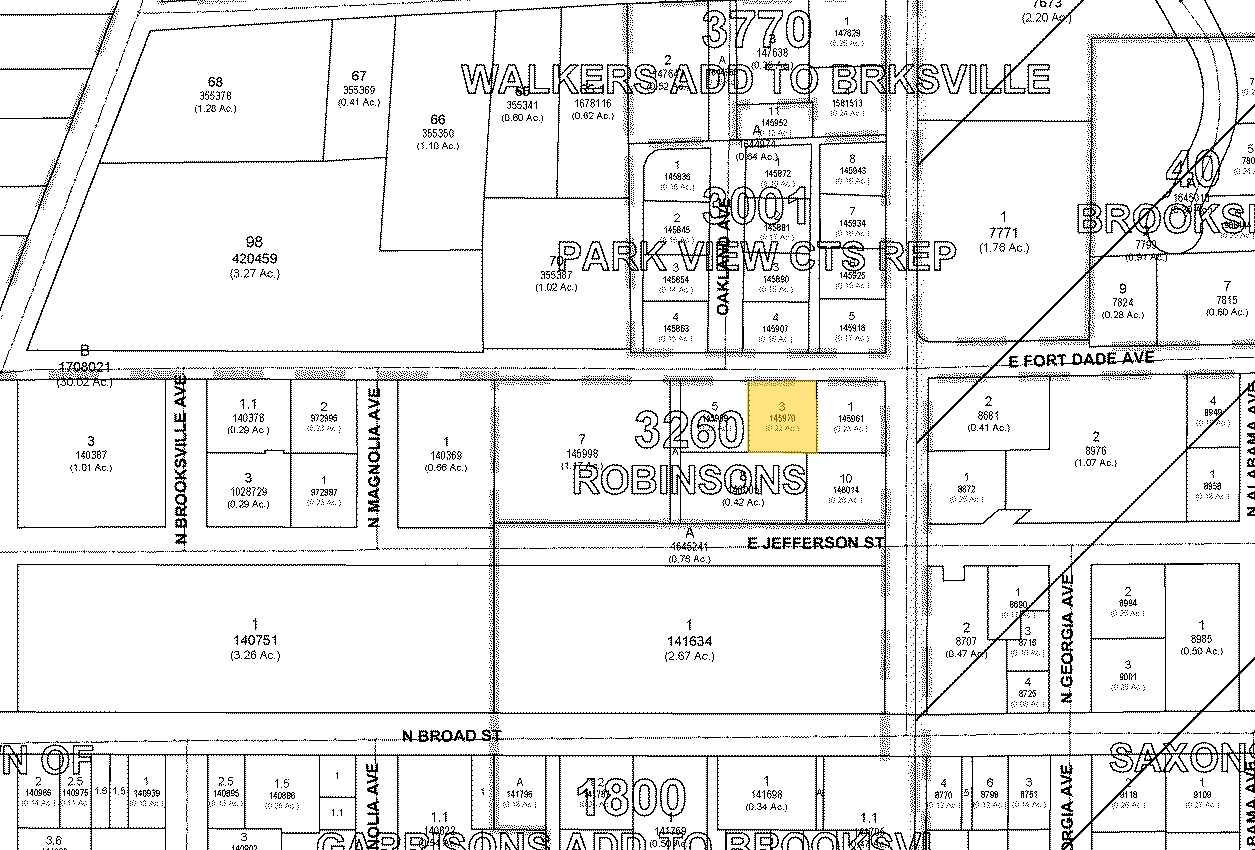 290 E Fort Dade Ave, Brooksville, FL à vendre Plan cadastral- Image 1 de 1