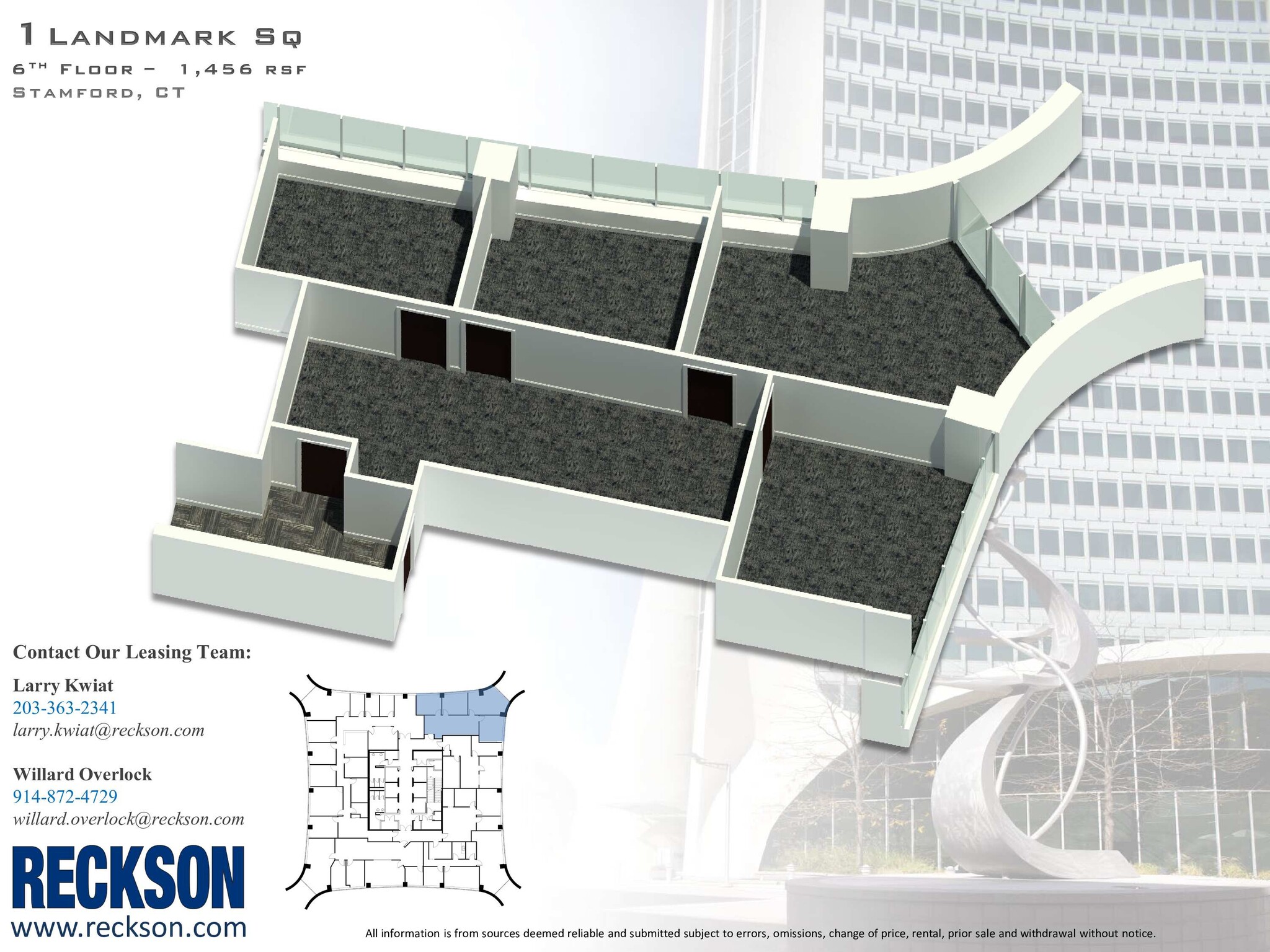 1 Landmark Sq, Stamford, CT à louer Plan d  tage- Image 1 de 1