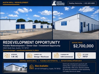 More details for 2600 Buell Ave, Austin, TX - Specialty for Sale