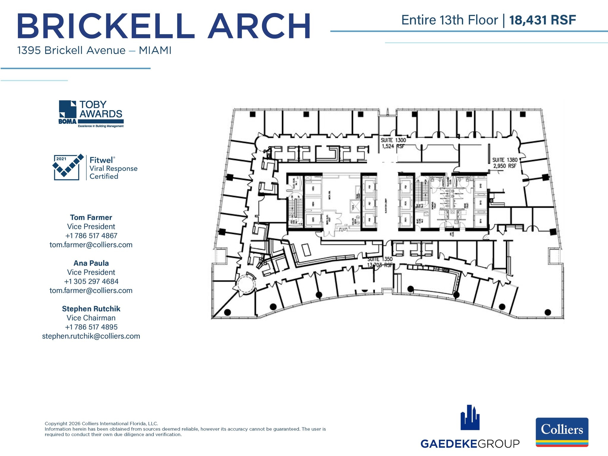 1395 Brickell Ave, Miami, FL for lease Interior Photo- Image 1 of 1