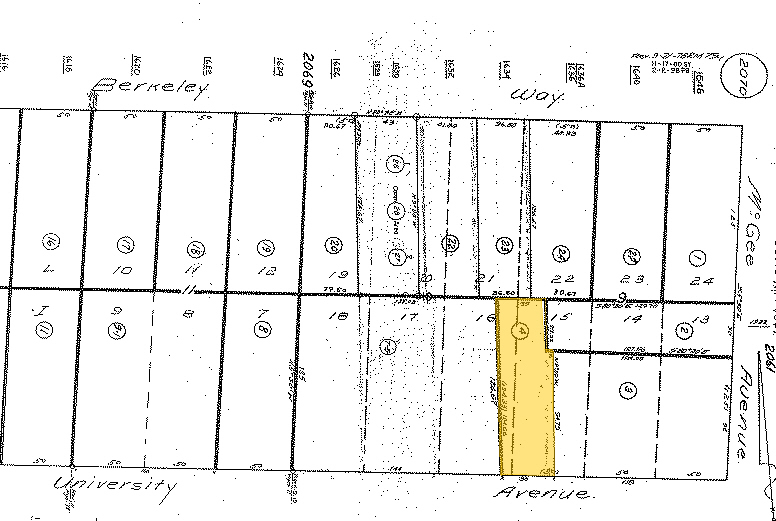 1633 University Ave, Berkeley, CA for sale - Plat Map - Image 2 of 34