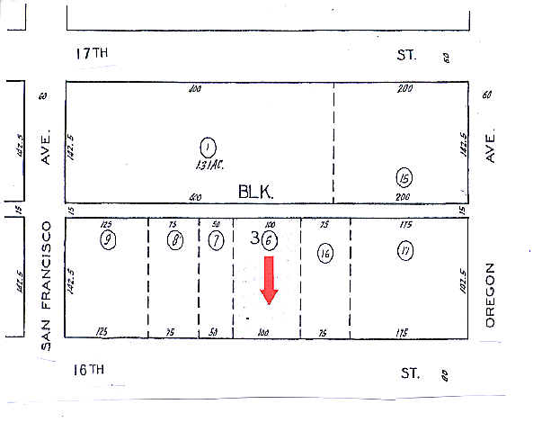 711 W 16th St, Long Beach, CA à vendre - Plan cadastral - Image 2 de 3