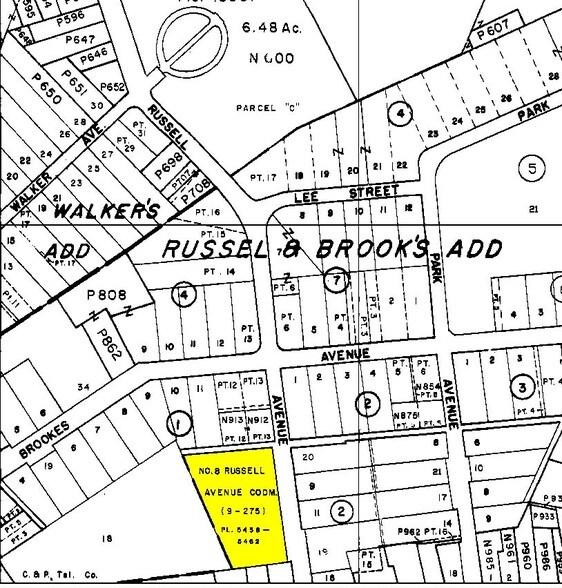 8 Russell Ave, Gaithersburg, MD for sale - Plat Map - Image 2 of 6