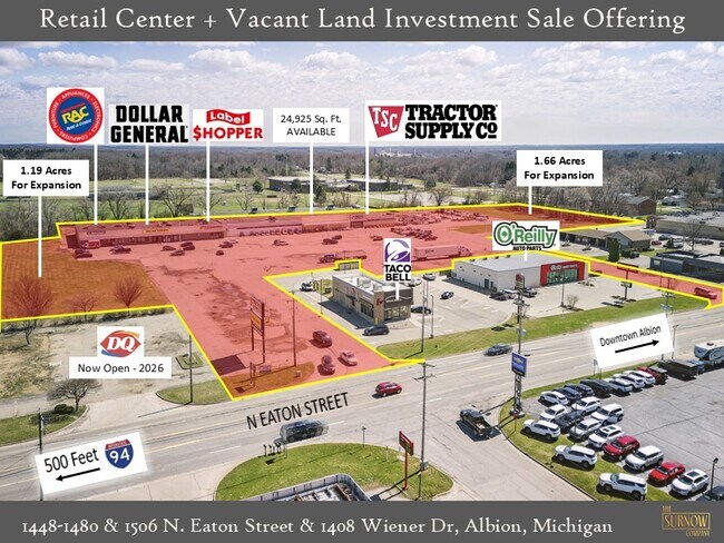 Plus de détails pour Albion Plaza – à vendre, Albion, MI