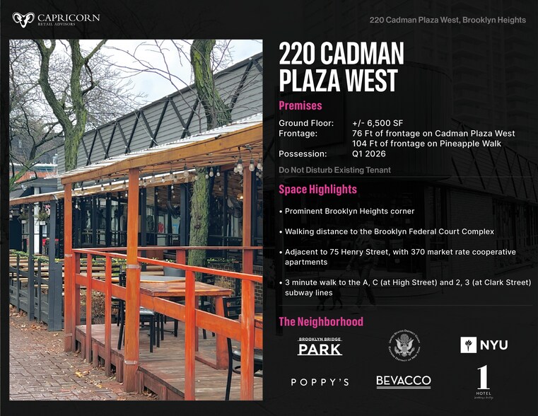 220 Cadman Plz W, Brooklyn, NY for lease - Building Photo - Image 2 of 7
