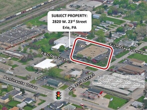 2820 W 23rd St, Erie, PA - Aerial  map view