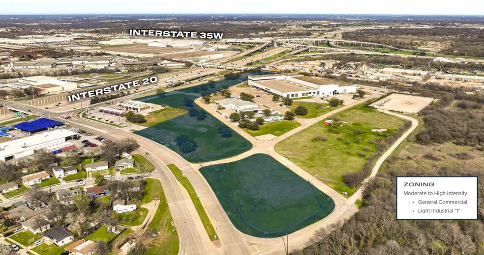 I-20 & Hemphill St, Fort Worth, TX à vendre - Aérien - Image 2 de 8