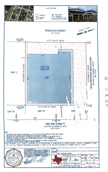 6907 Peerless St, Houston, TX for sale - Site Plan - Image 2 of 2