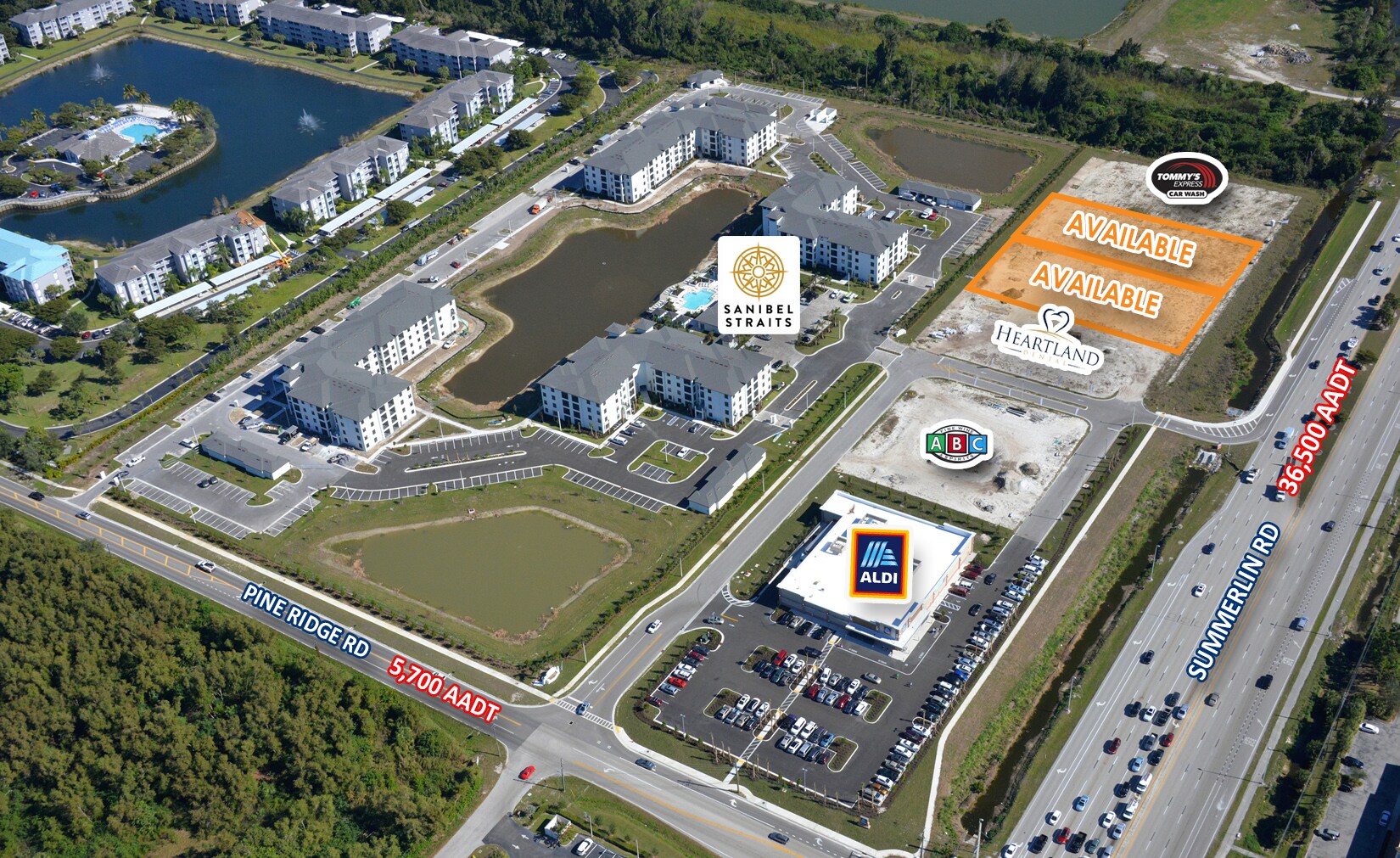 16951 Pine Ridge Rd, Fort Myers, FL for sale Aerial- Image 1 of 7