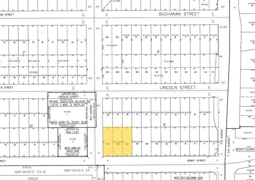 740 W Grant St, Phoenix, AZ à louer - Plan cadastral - Image 2 de 11